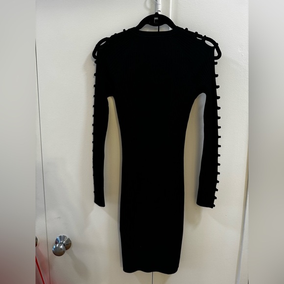 T By Alexander Wang Bra Strap Detail Dress in Black - Picture 7 of 10